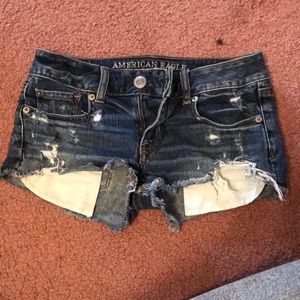 american eagle shorts size 00